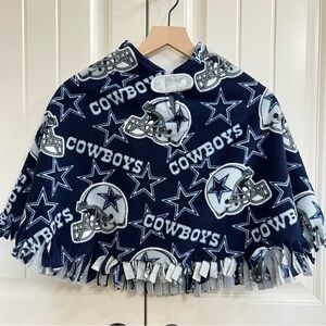 Toddler Girls Dallas Cowboys Fleece Poncho, Size 3T-4T